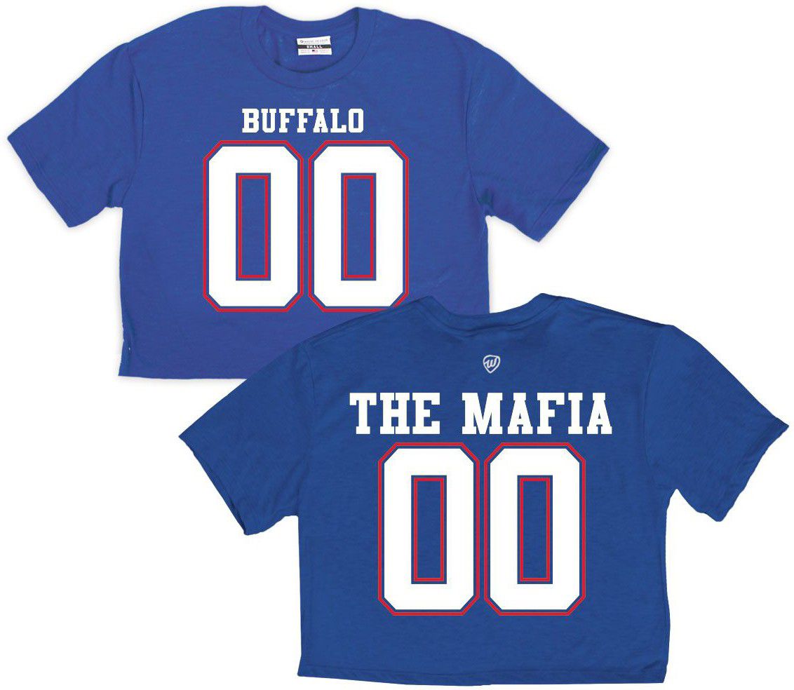 Where I'm From Women's Buffalo Royal 2 Hit Cropped T-Shirt