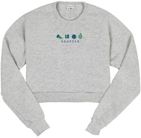 Where I'm From Women's Seattle Icon Cropped Crewneck Sweatshirt
