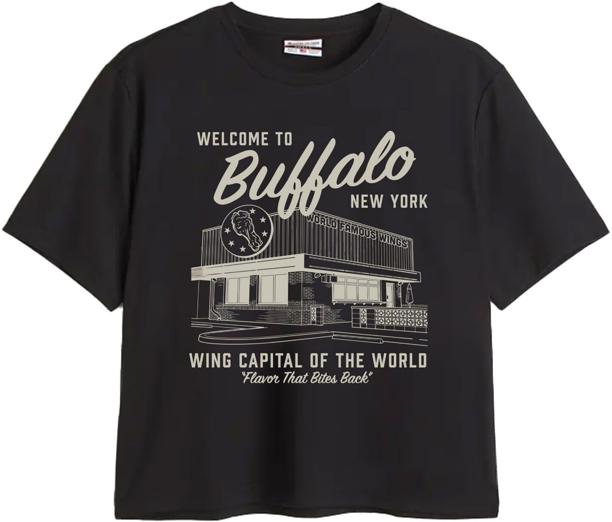 Where I'm From Women's Buffalo Black Wing Cap Easy T-Shirt