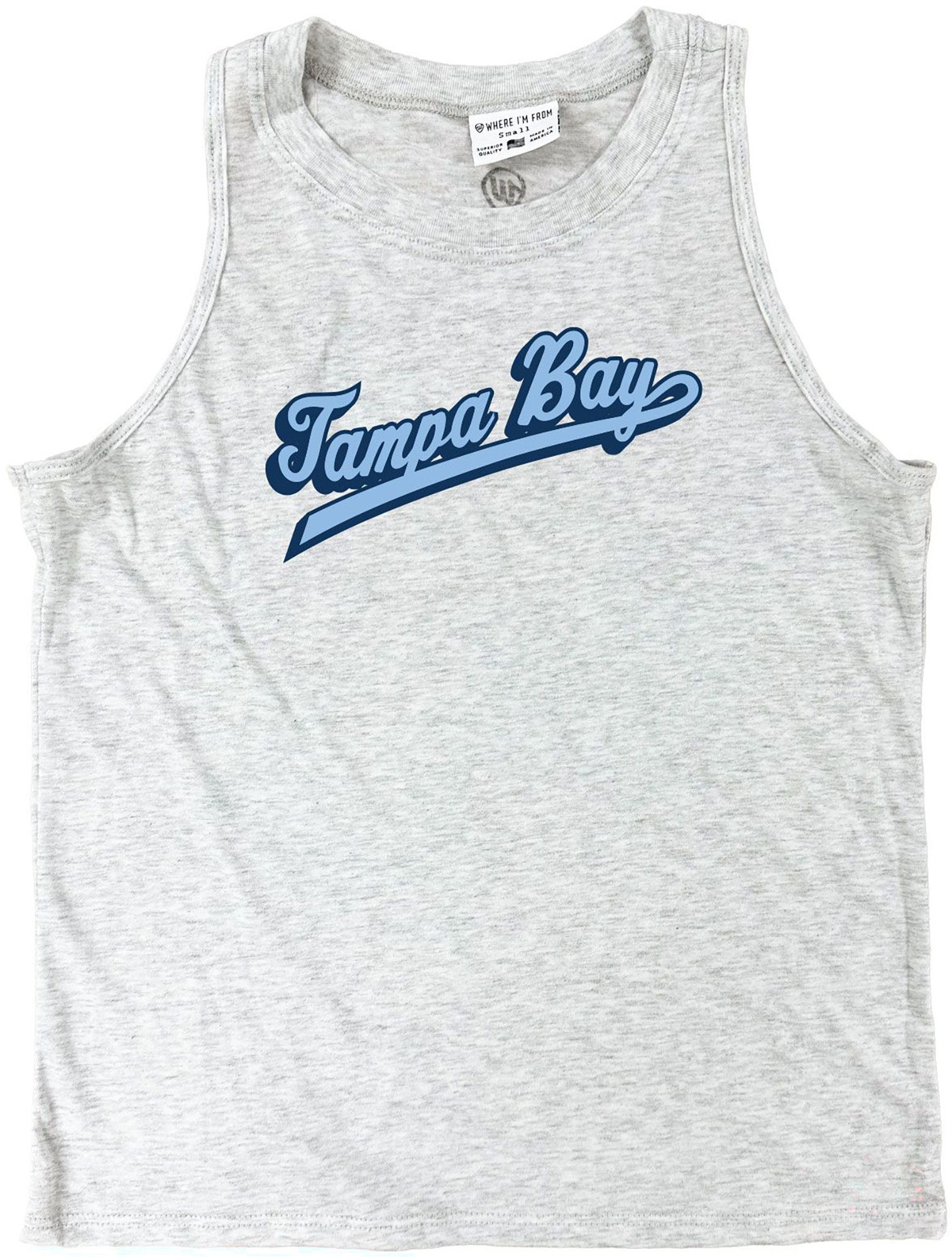 Where I'm From Women's Tampa Bay Ash Underline Tank