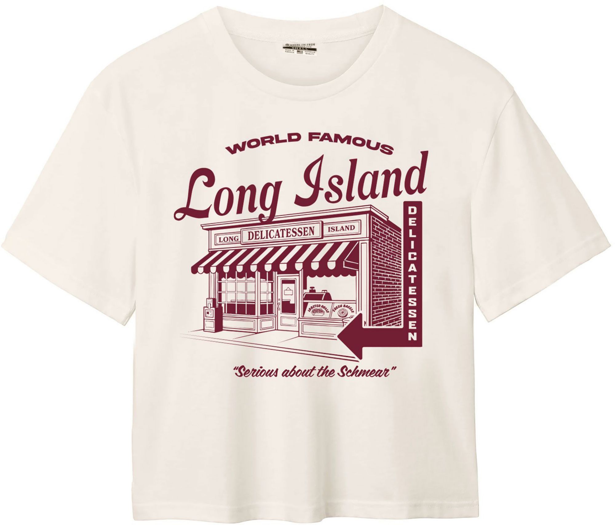 Where I'm From Women's Long Island Tan Deli Easy T-Shirt, XS