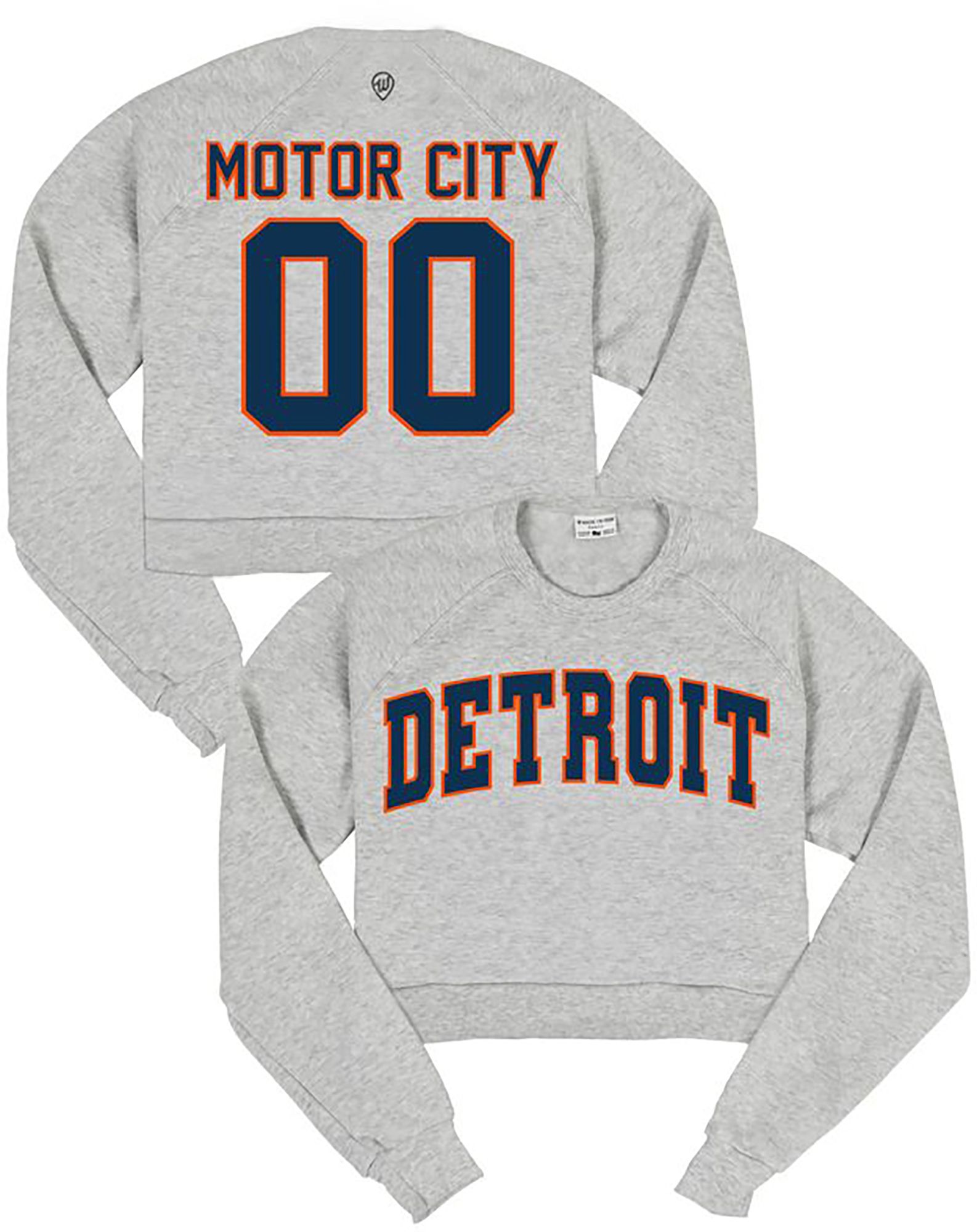 Where I'm From Women's Detroit Ash Cropped Crewneck Sweatshirt
