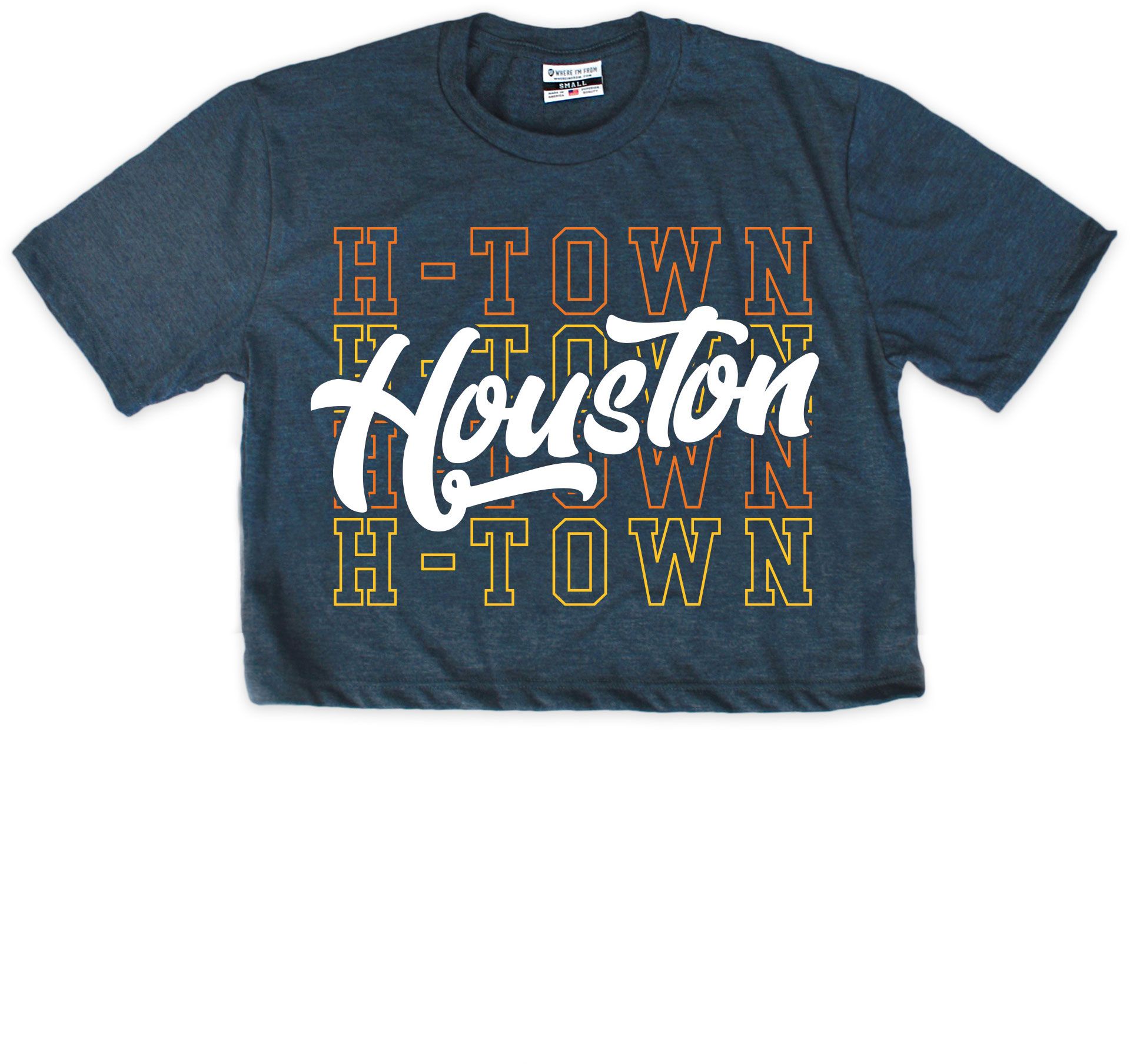 Where I'm From Women's Houston Navy Repeat T-Shirt