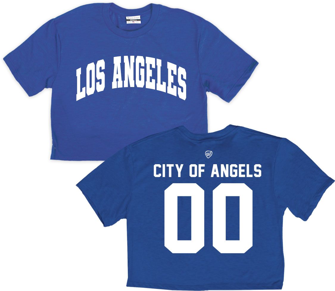 Where I'm From Women's Los Angeles Royal Cropped T-Shirt