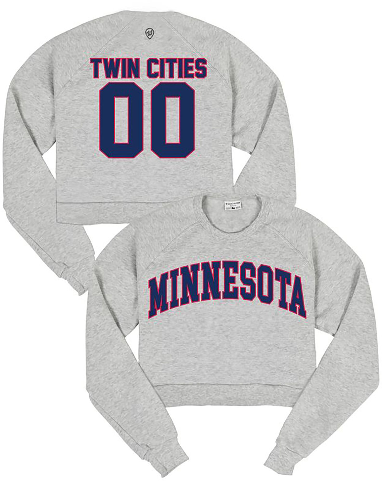 Where I'm From Women's Minnesota Ash Cropped Crewneck Sweatshirt
