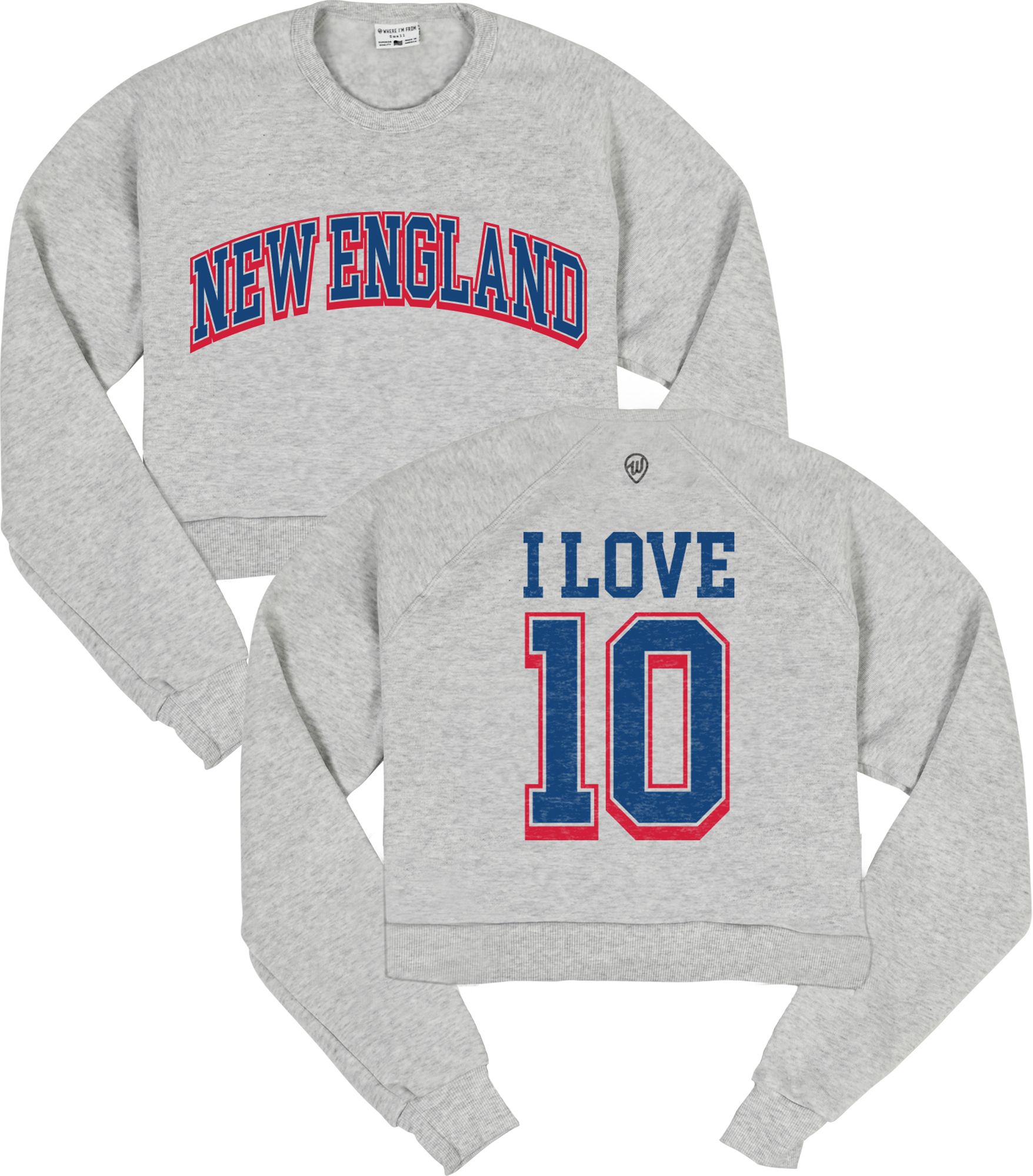 Where I'm From Women's New England Ash City Crewneck Sweatshirt