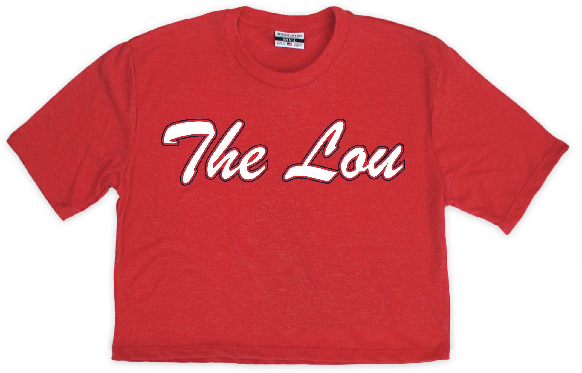 Where I'm From Women's St. Louis Red Script T-Shirt