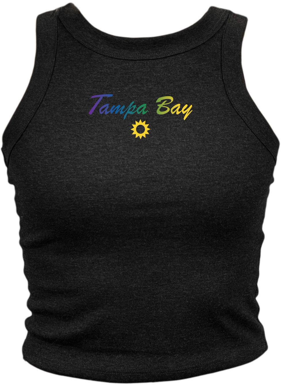 Where I'm From Women's Tampa Bay Black Script Tank Top