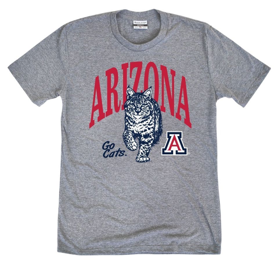 Where I'm From Youth Arizona Wildcats Grey Graphic T-Shirt