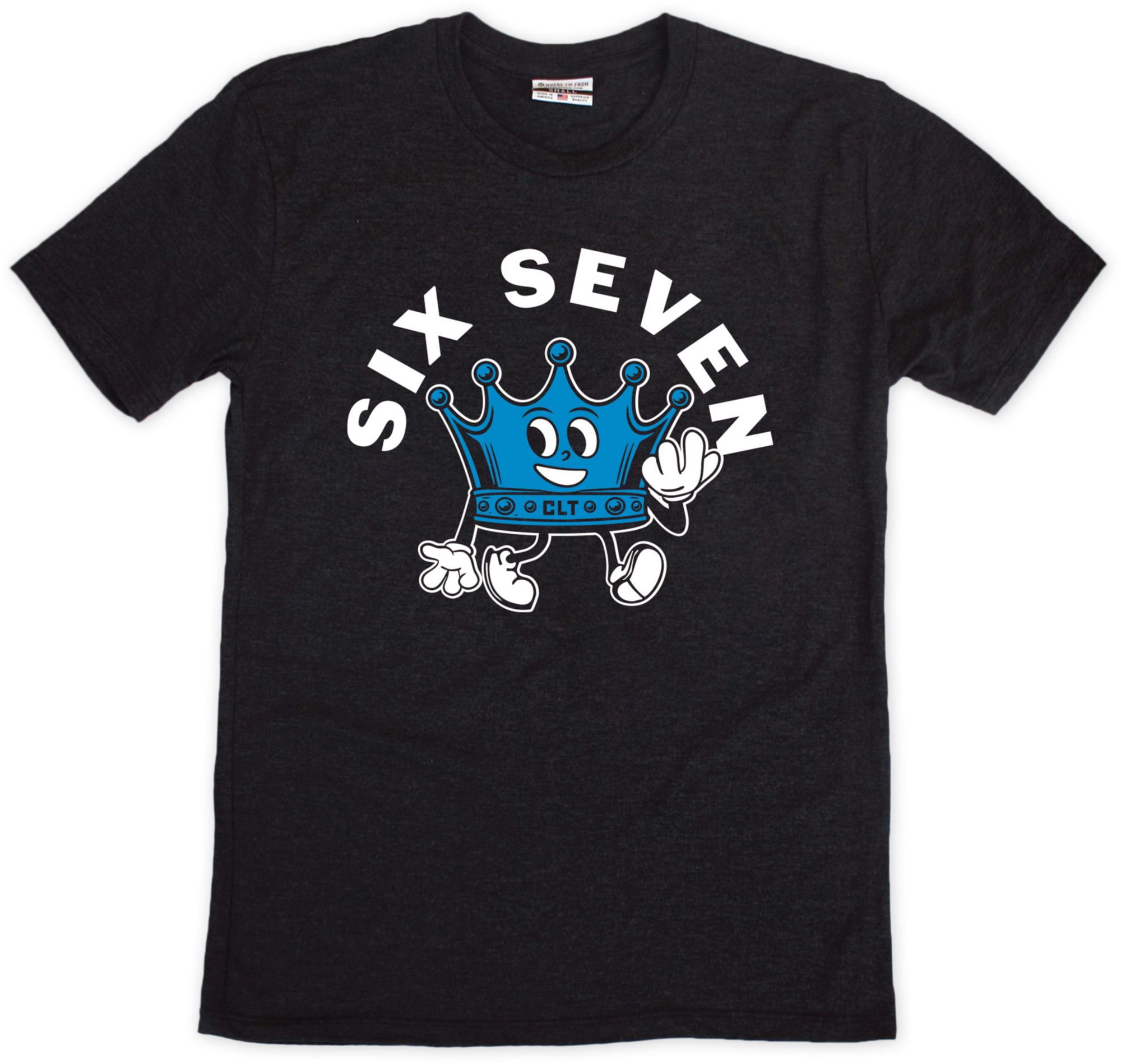 Where I'm From Youth Charlotte Black Six Seven T-Shirt