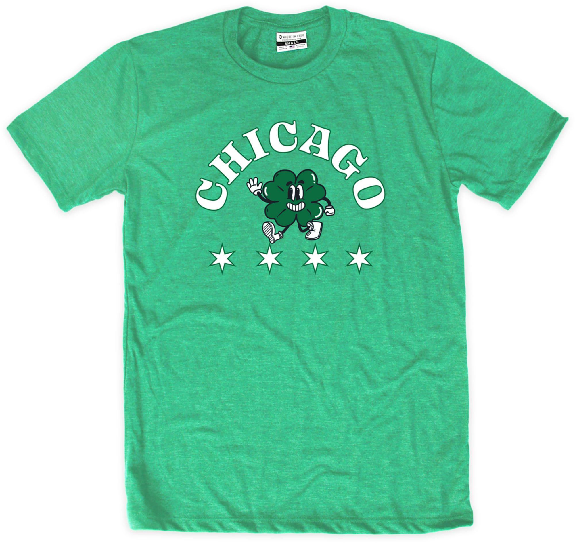 Where I'm From Youth Chicago Clover Kelly Green St. Patty's T-Shirt