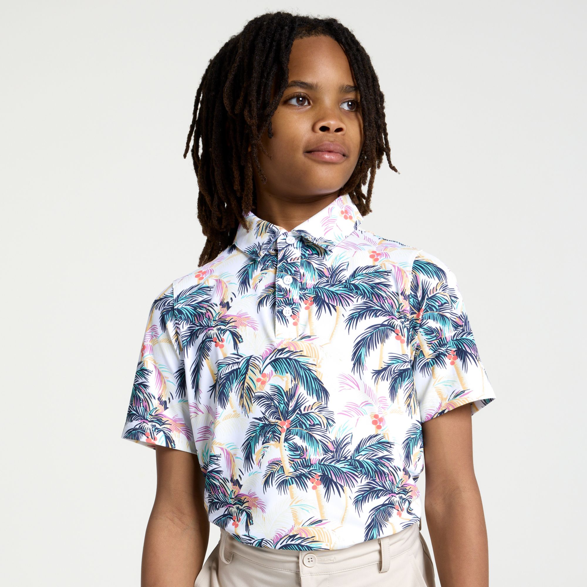 Walter Hagen Boys' Performance 11 Printed Polo