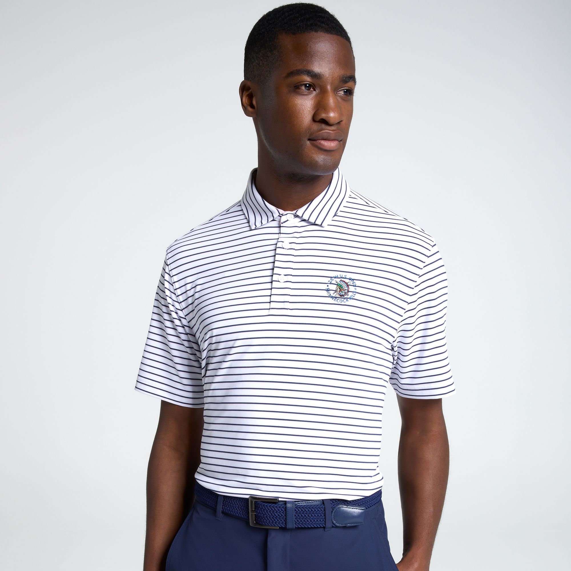 2026 U.S. Open Walter Hagen Performance 11 Tri-Stripe Polo