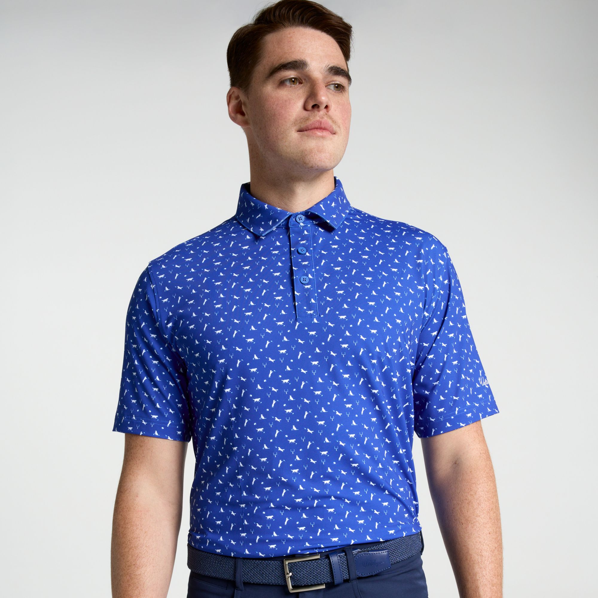 Walter Hagen Men's Performance 11 Tailgate Print Golf Polo
