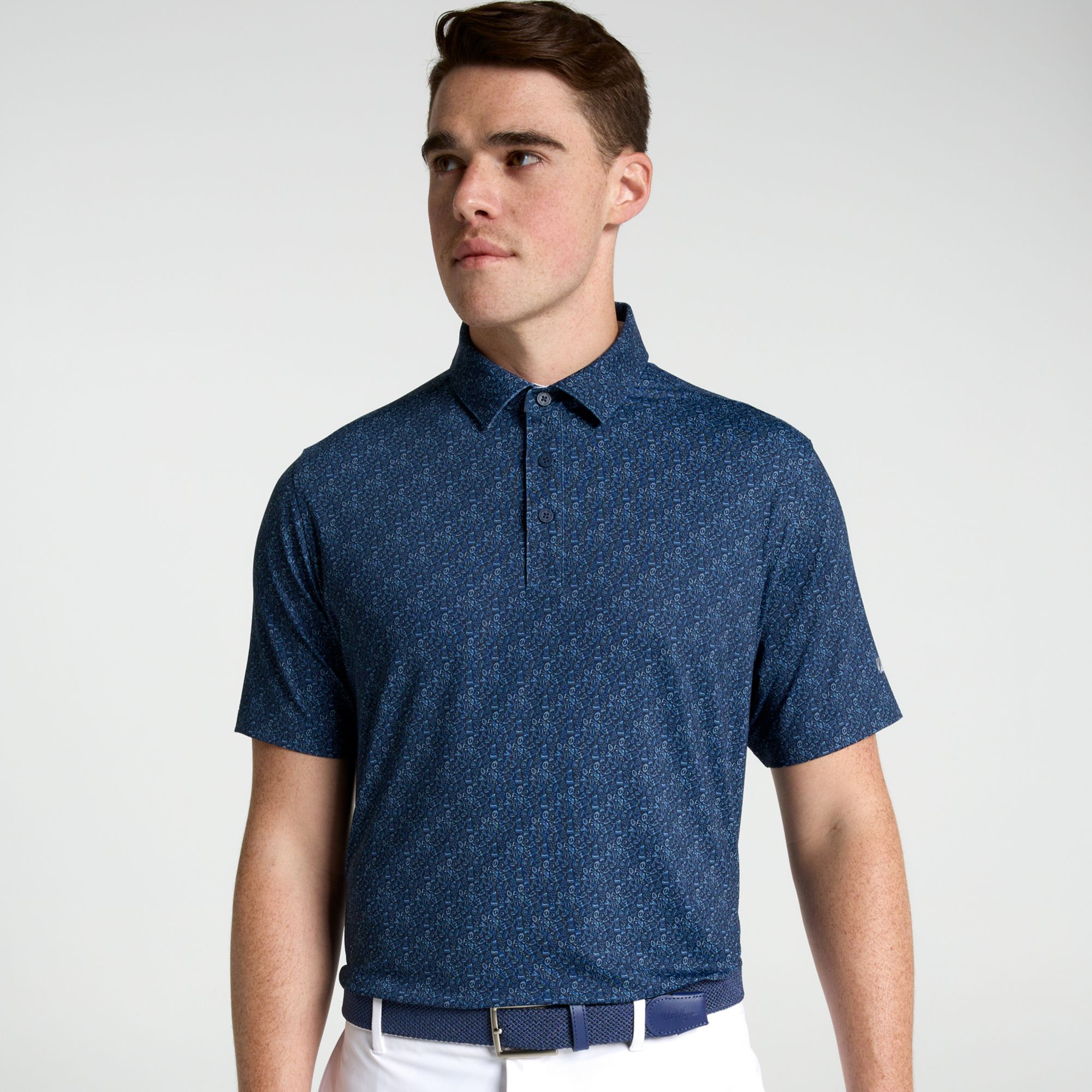 Walter Hagen Men's Performance 11 Tailgate Print Golf Polo