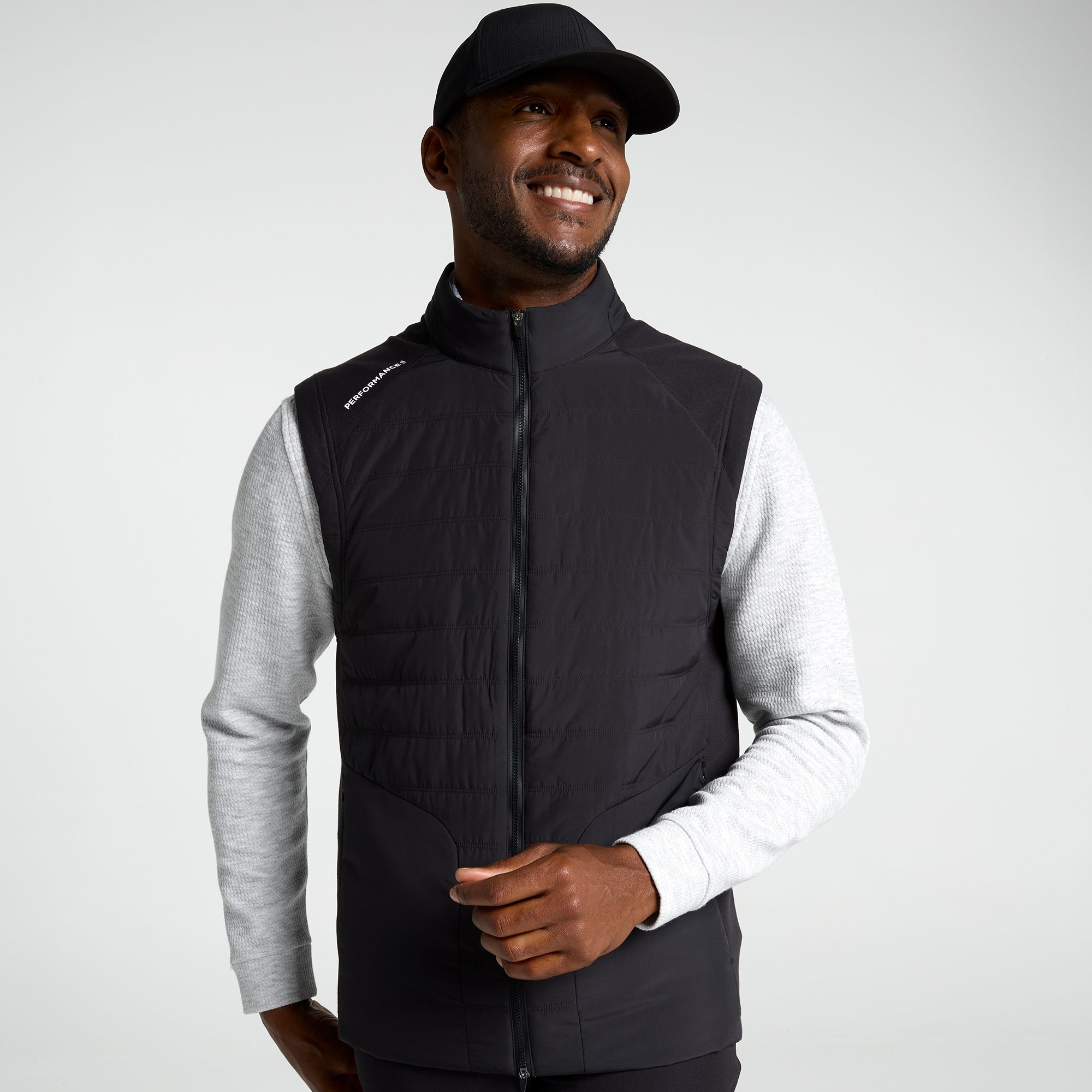 Walter Hagen Men's Performance 11 Thermocover Vest, Medium, Pure Black