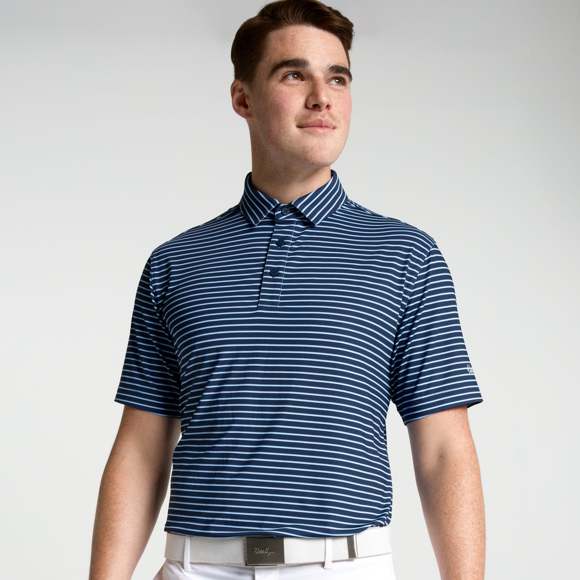 Walter Hagen Men's Performance 11 Tri Stripe Tailgate Polo