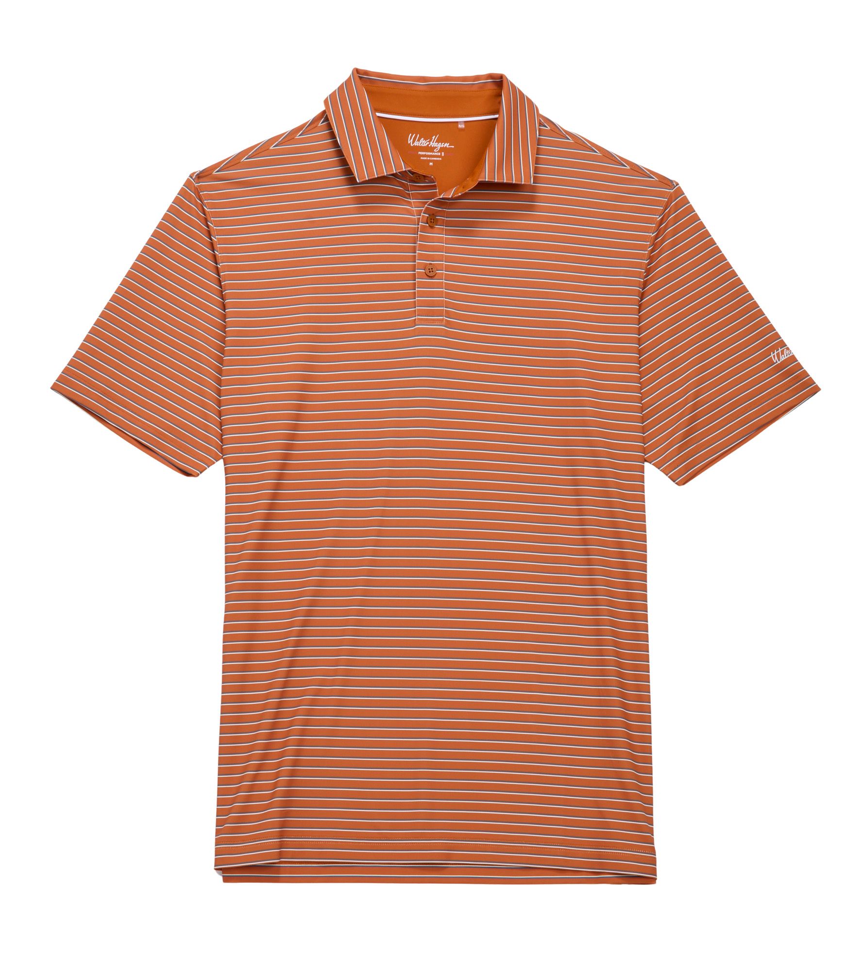 Walter Hagen Men's Performance 11 Tri Stripe Tailgate Polo