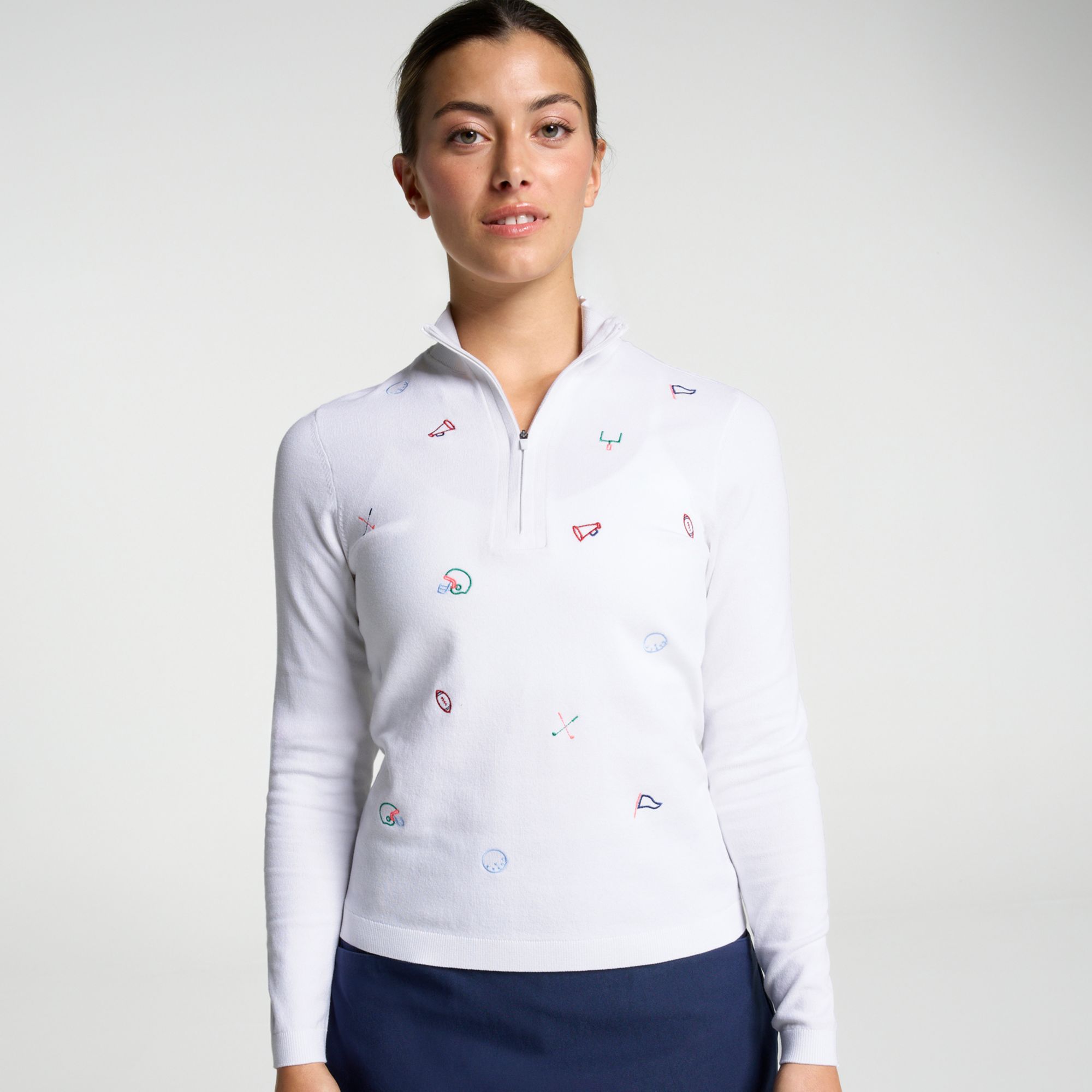 Walter Hagen Women's Clubhouse 1/4 Zip Sweater