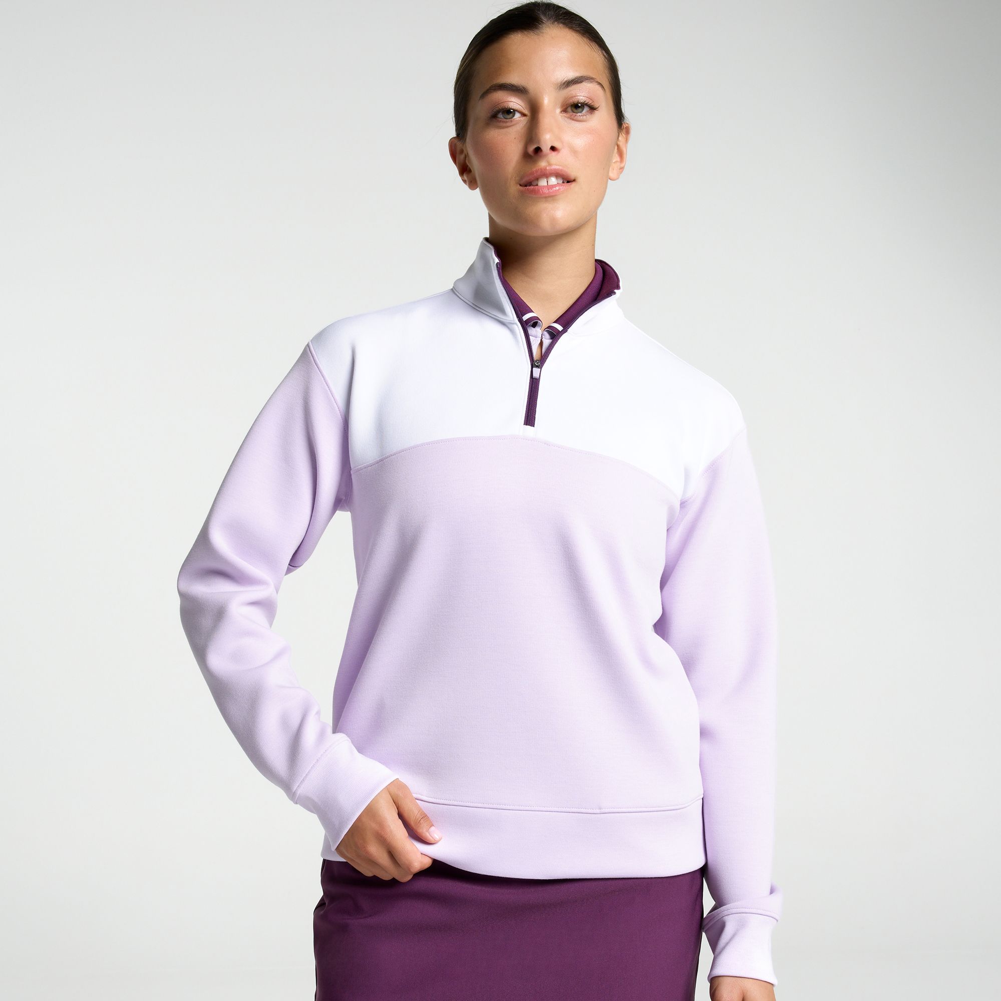 Walter Hagen Women's Golf Performance 11 Color Block 1/4 Zip
