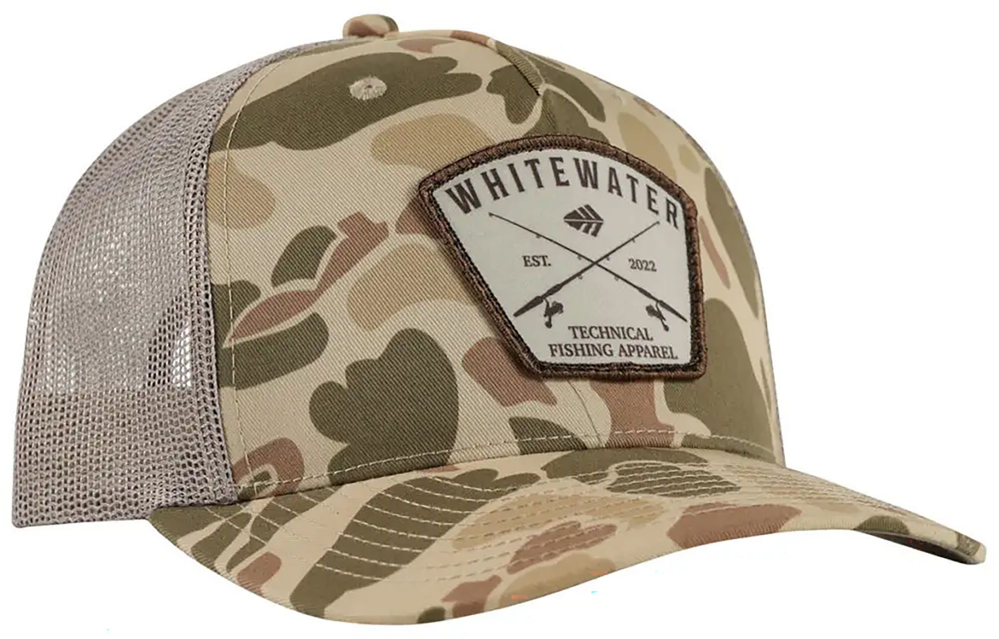 Whitewater Fishing Rod &amp; Reel Patch Hat