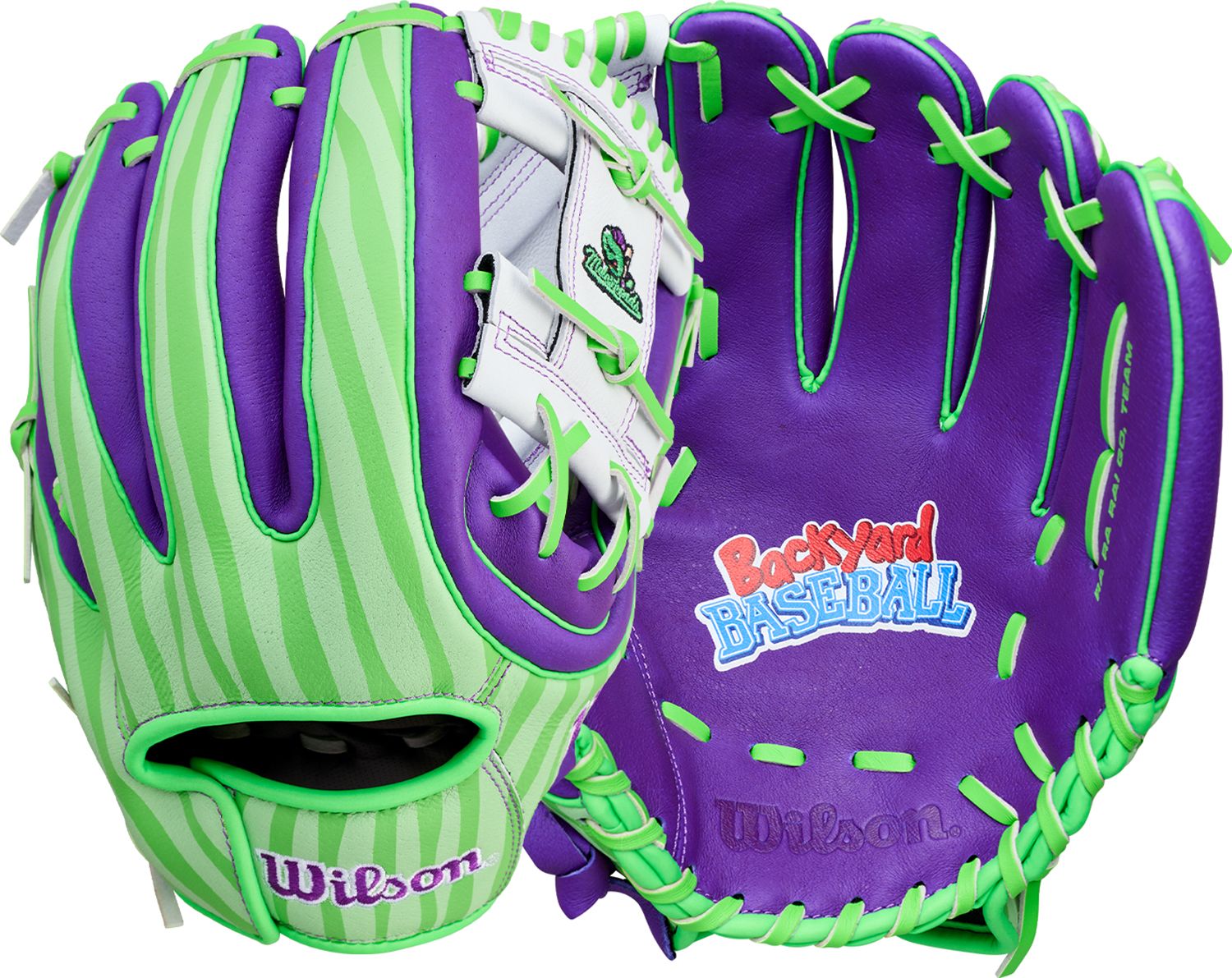 Wilson x Backyard Baseball 11.5" Melonheads Youth A450 Series Glove