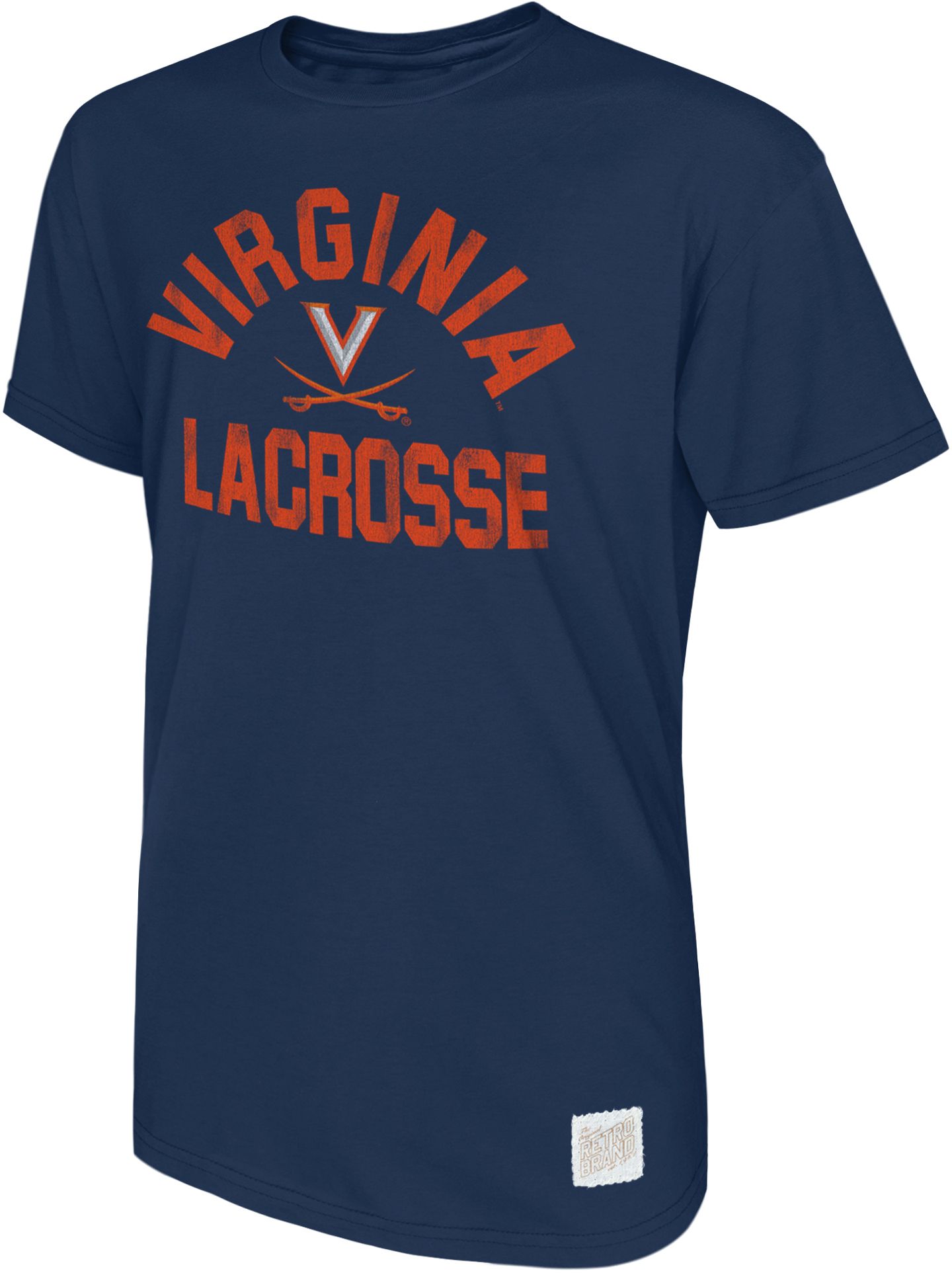 Retro Brand Adult 2026 Men's Lacrosse Champs Virgina Cavaliers Navy T-Shirt