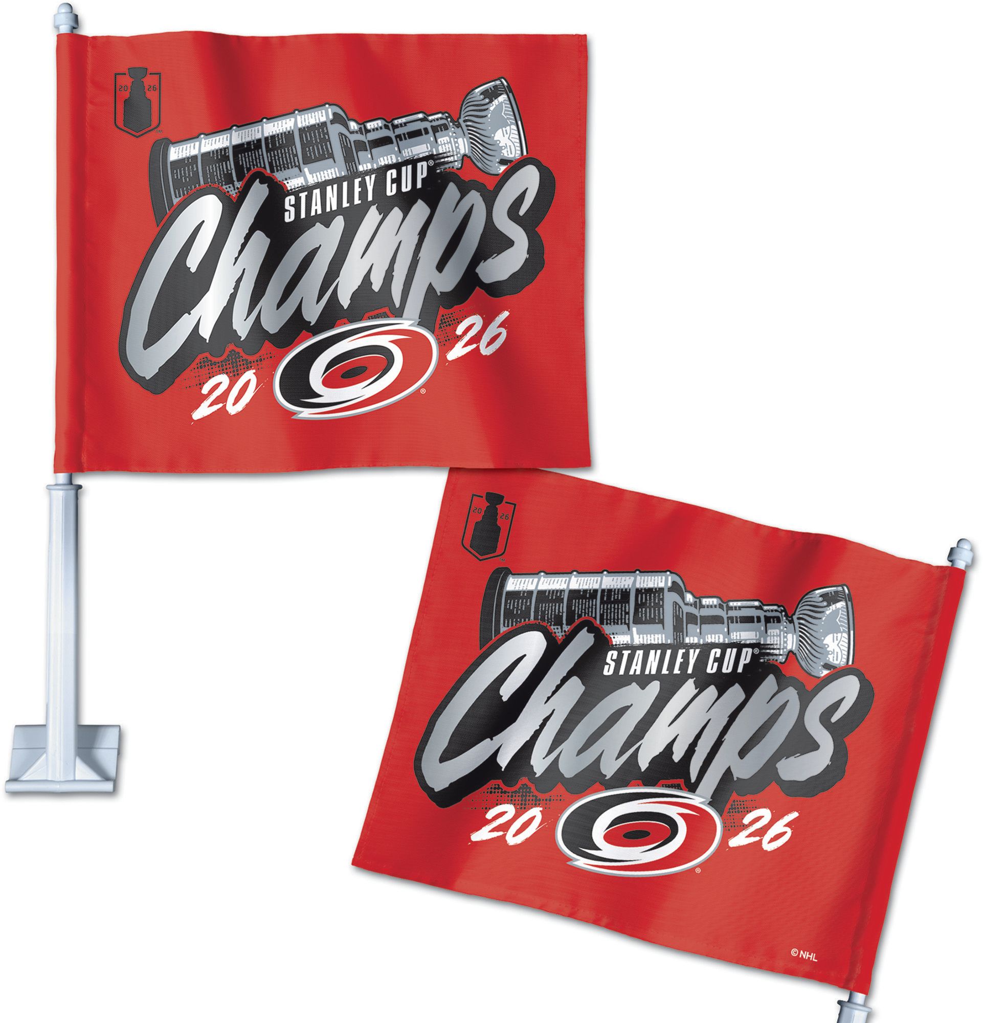 WinCraft Carolina Hurricanes 2026 Stanley Cup Champions Car Flag