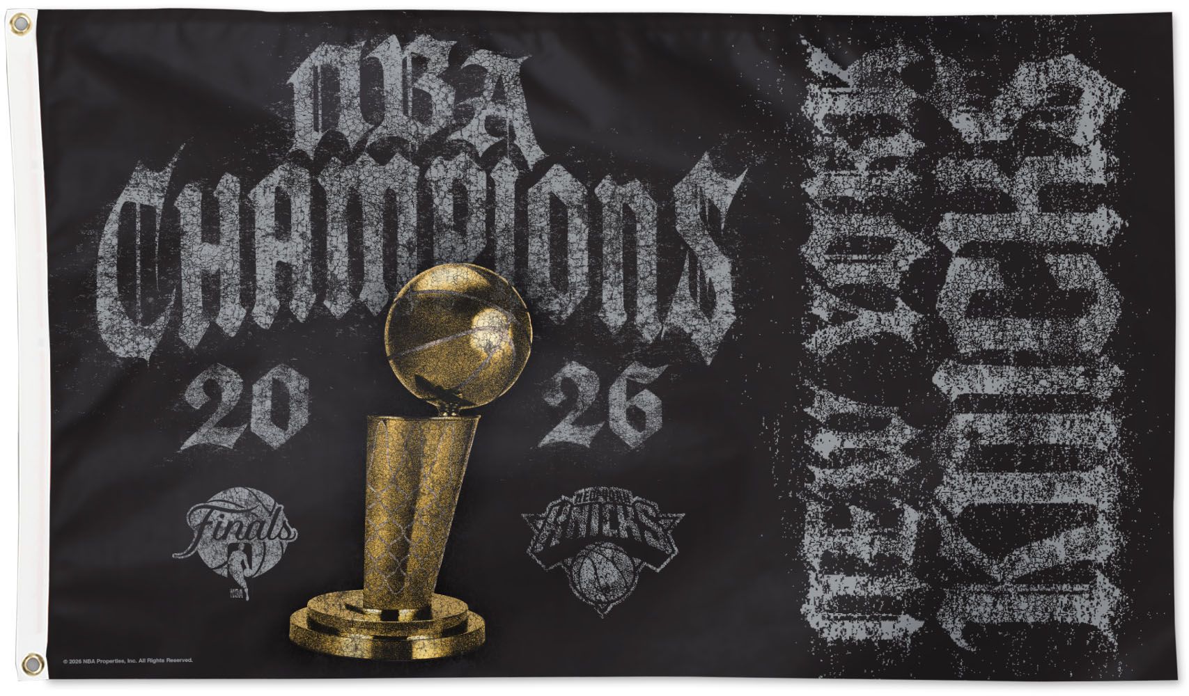 WinCraft 2026 NBA Champions New York Knicks 3x5 Flag