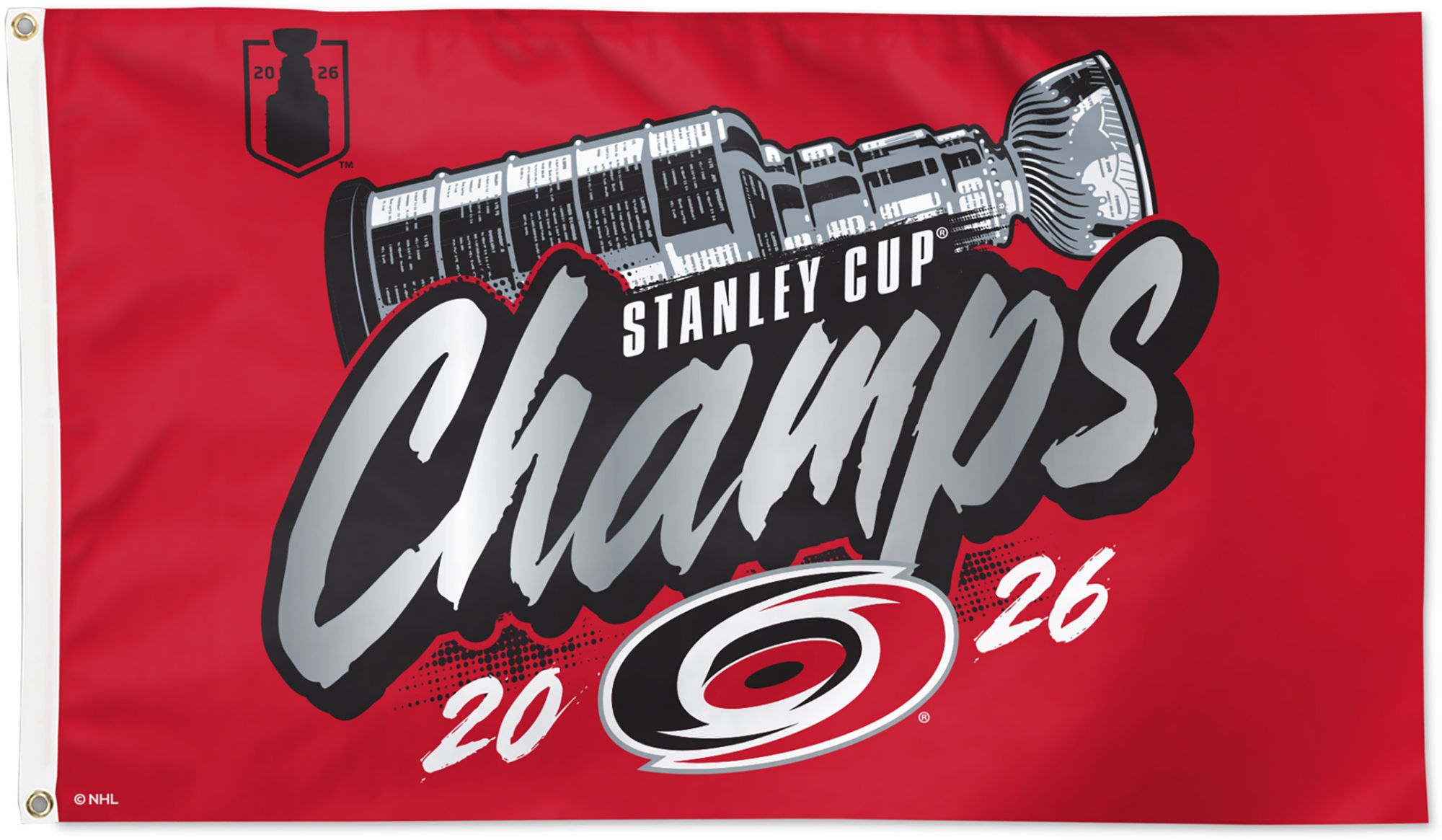 WinCraft Carolina Hurricanes 2026 Stanley Cup Champions 3' x 5' Flag