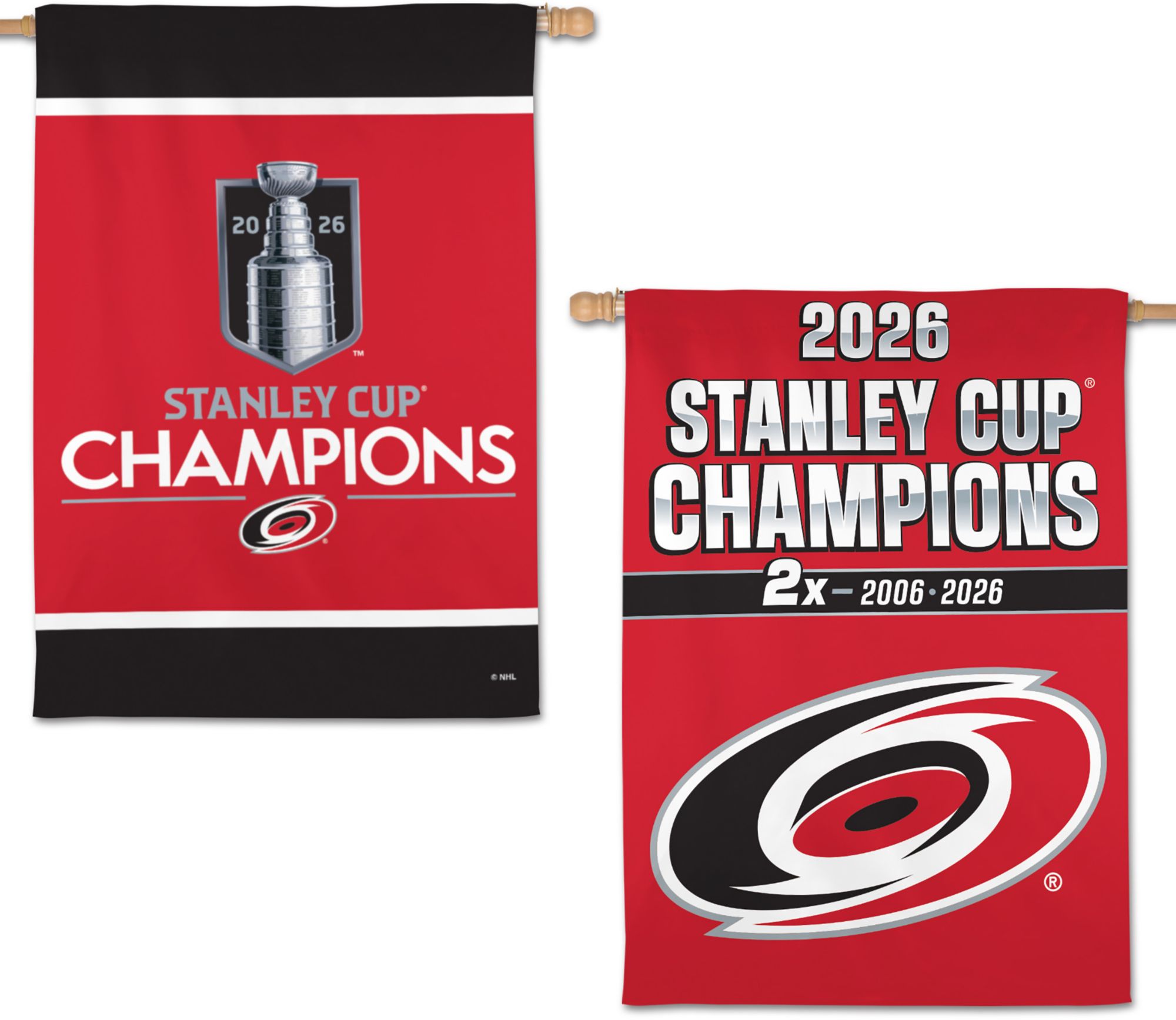 WinCraft Carolina Hurricanes 2026 Stanley Cup Champions Banner Flag