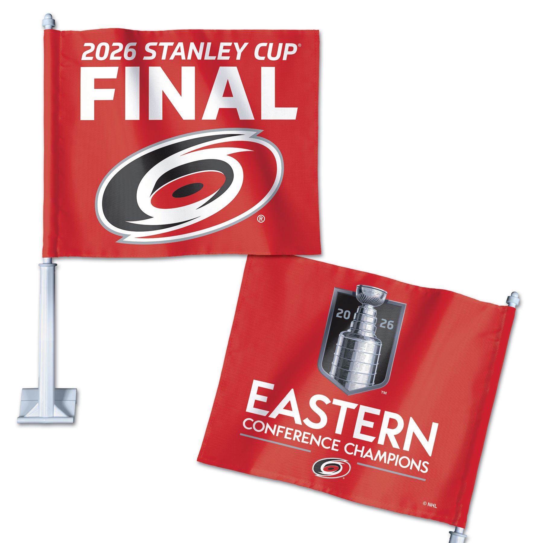 WinCraft Carolina Hurricanes 2026 Eastern Conference Champions Car Flag