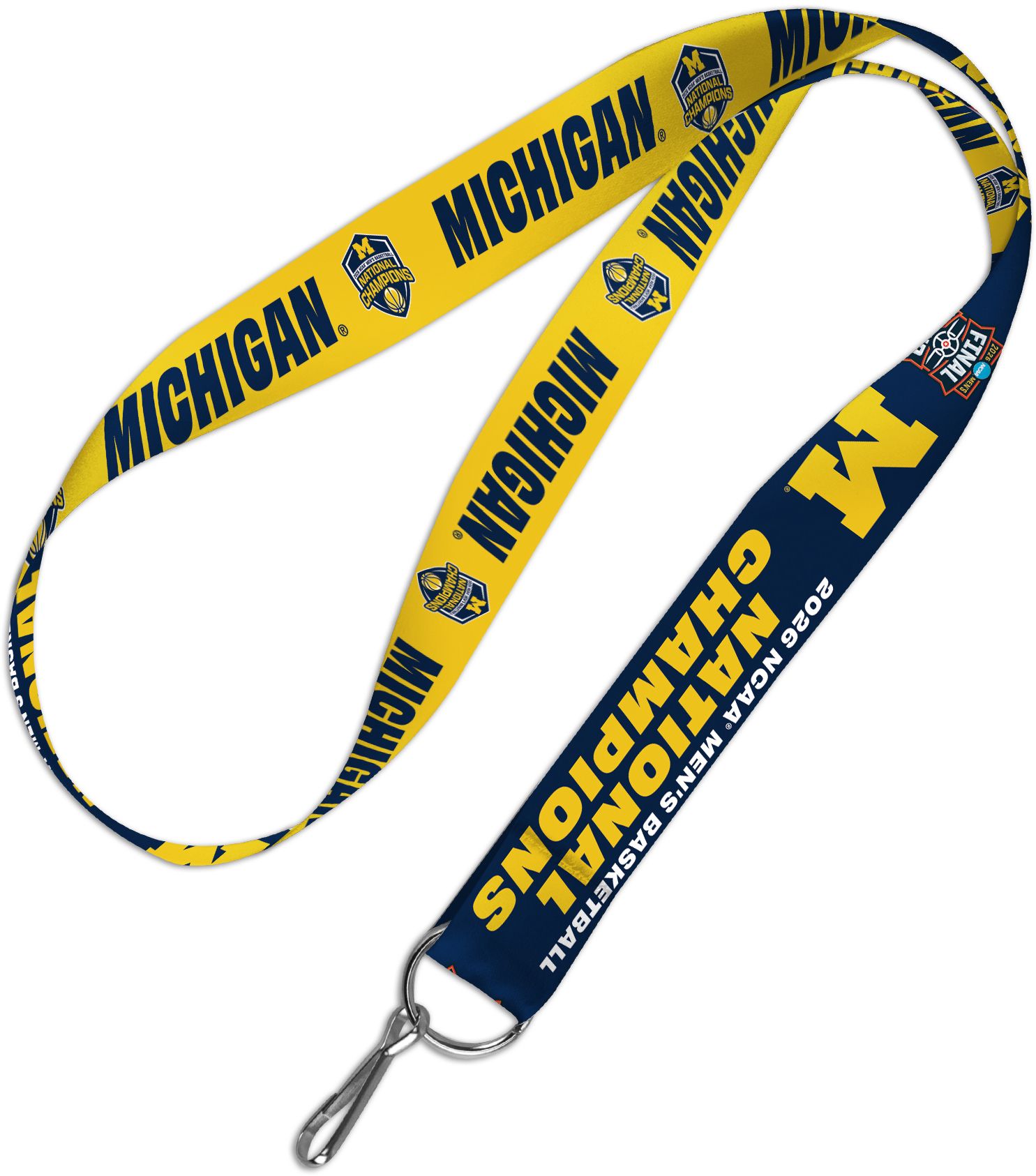 WinCraft 2026 Men's Basketball National Champions Michigan Wolverines Lanyard