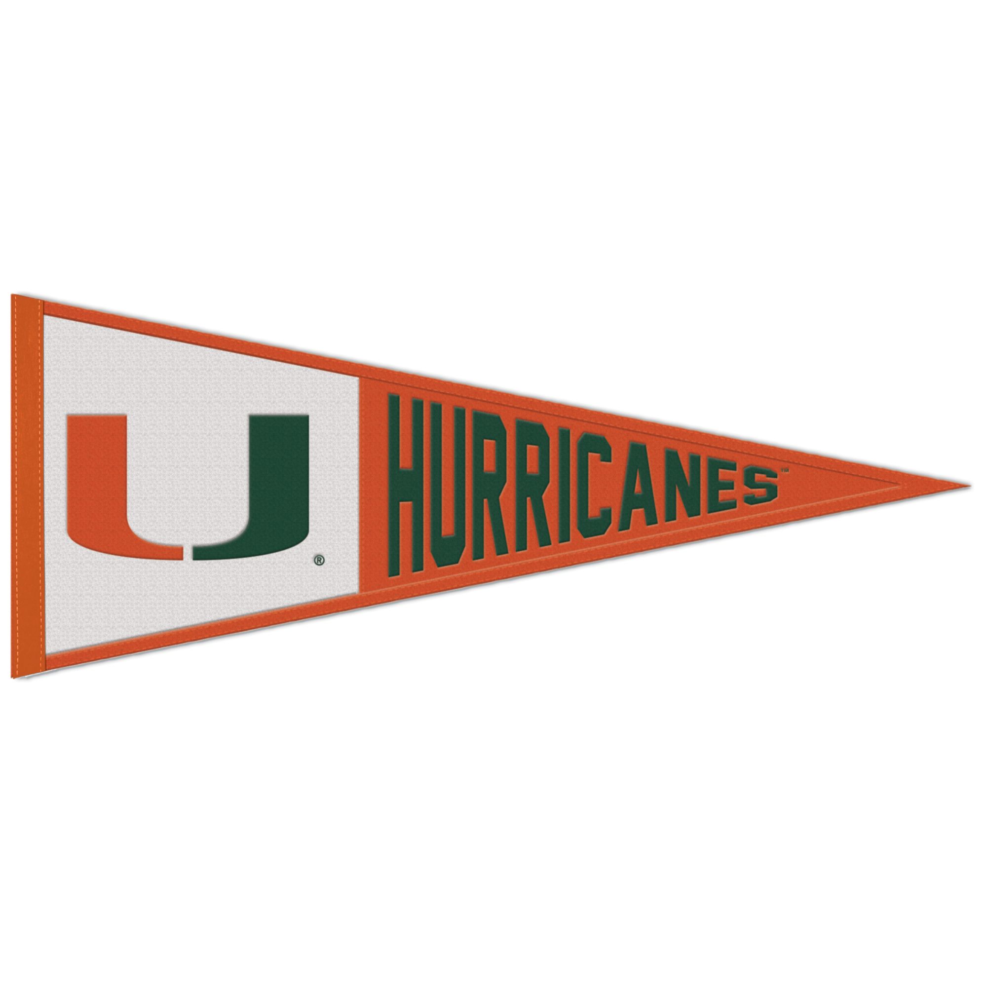 WinCraft Miami Hurricanes Wool Pennant
