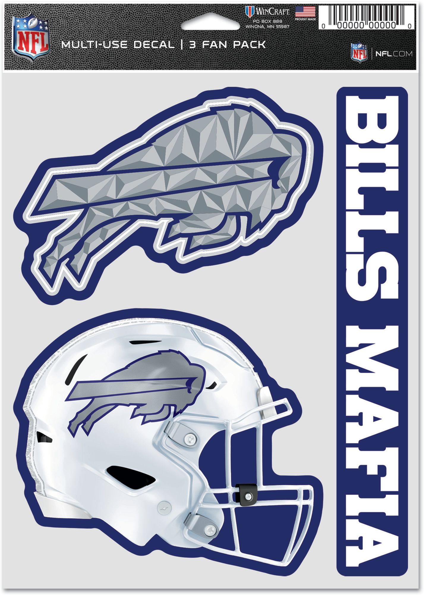 WinCraft Buffalo Bills NFL Rivalries 3-Pack Decal