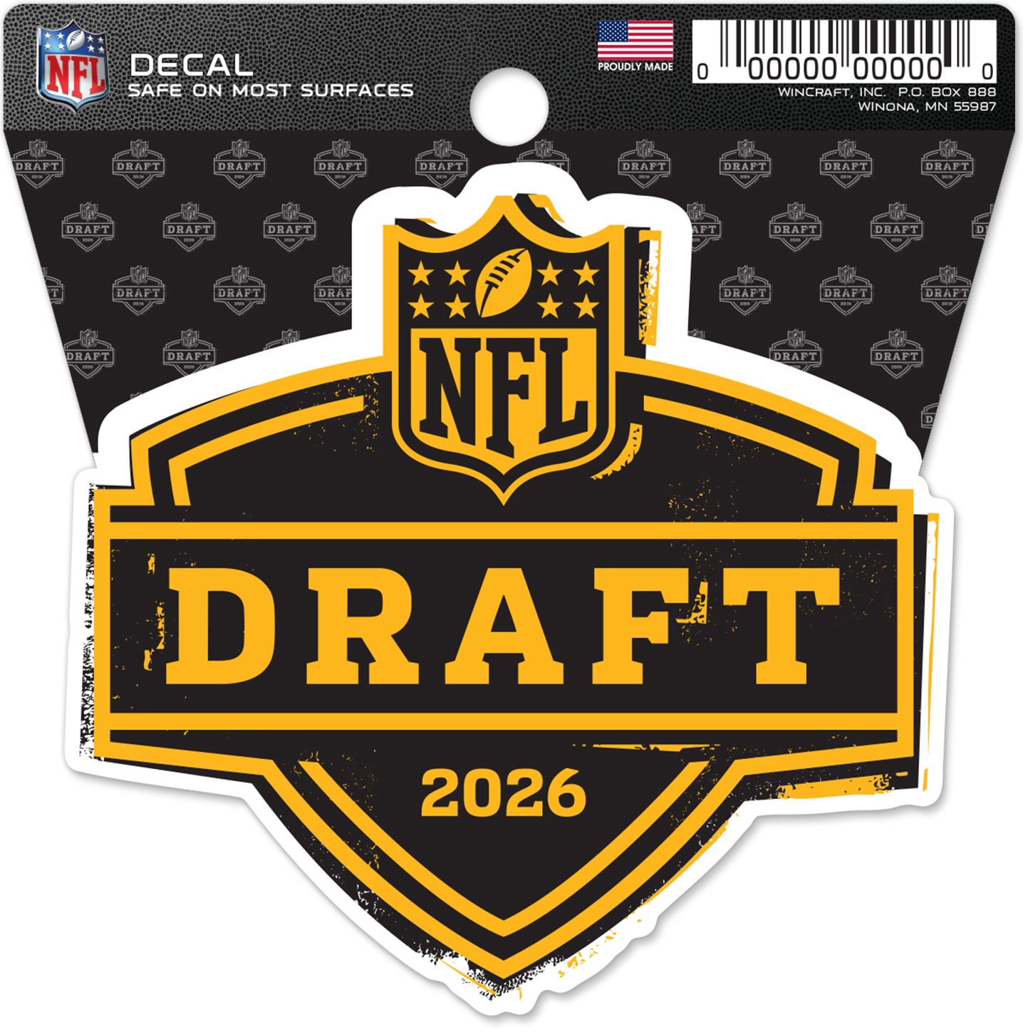 WinCraft 2026 NFL Draft Logo Decal