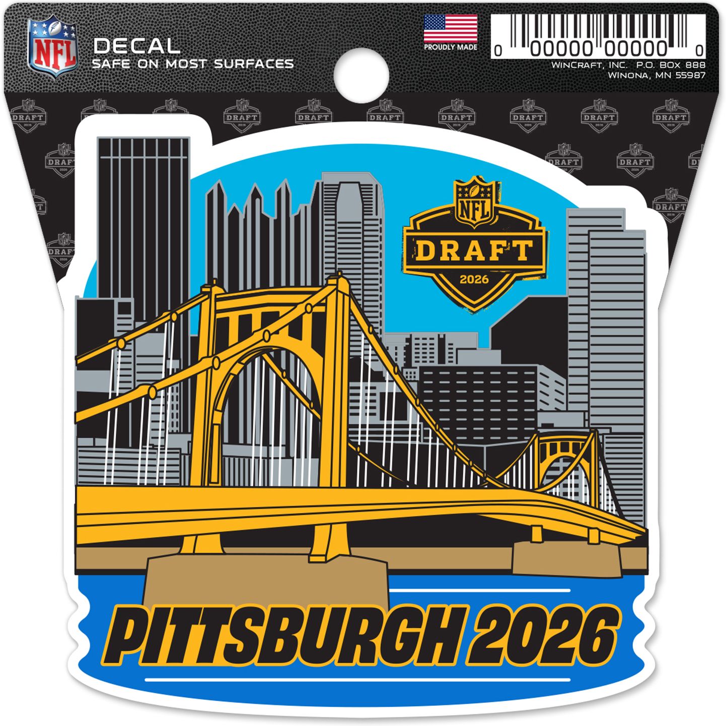 WinCraft 2026 NFL Draft Bridge Decal