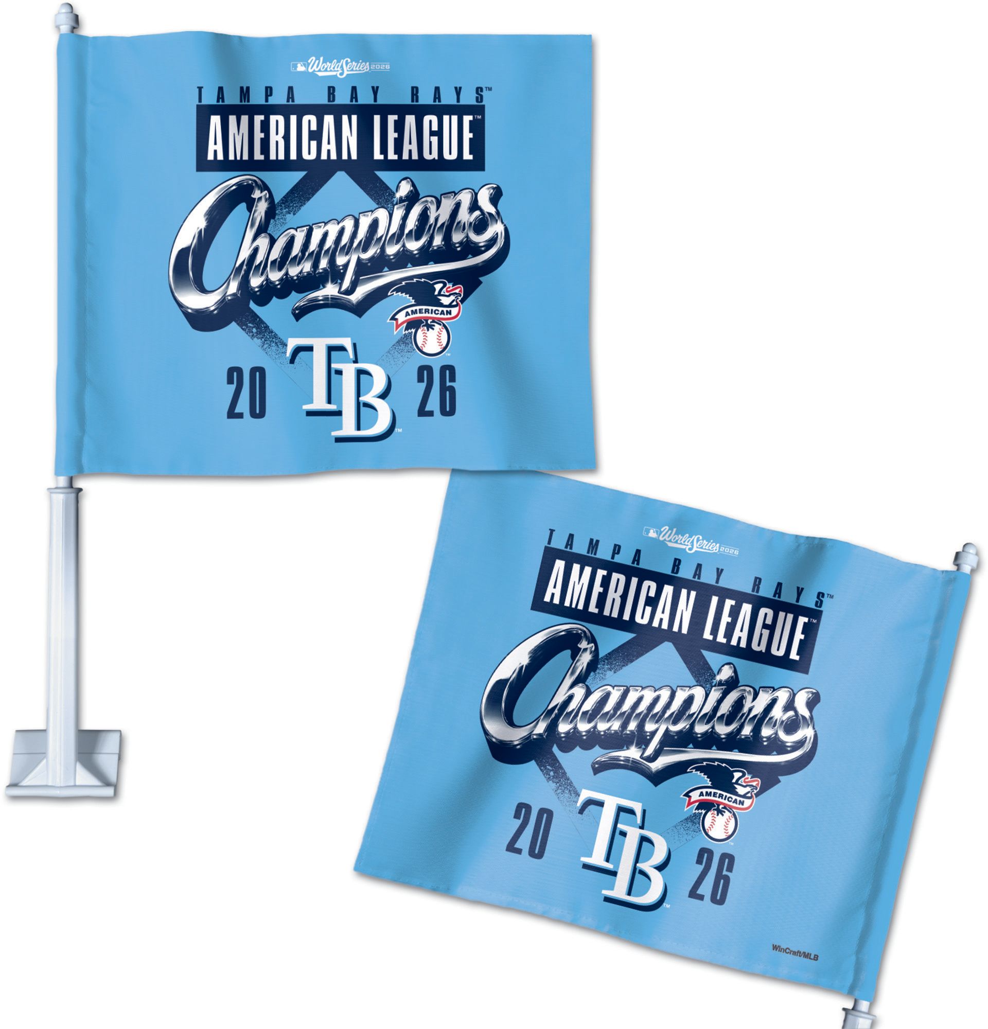 WinCraft Tampa Bay Rays 2026 ALCS Champions Car Flag