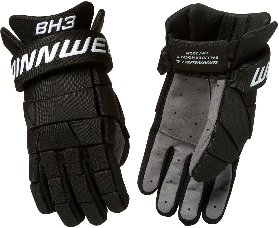Winnwell BH3 Knit Hockey Gloves- Junior