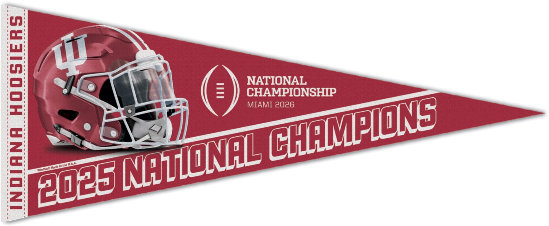 WinCraft Indiana Hoosiers 2025-26 CFP National Champions Pennant