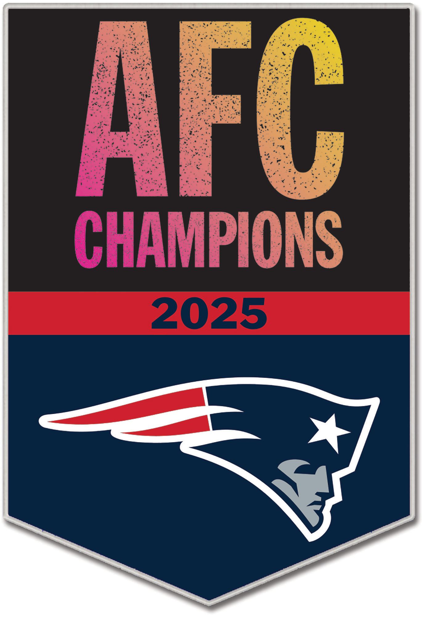WinCraft 2025-26 AFC Champions New England Patriots Collector's Pin