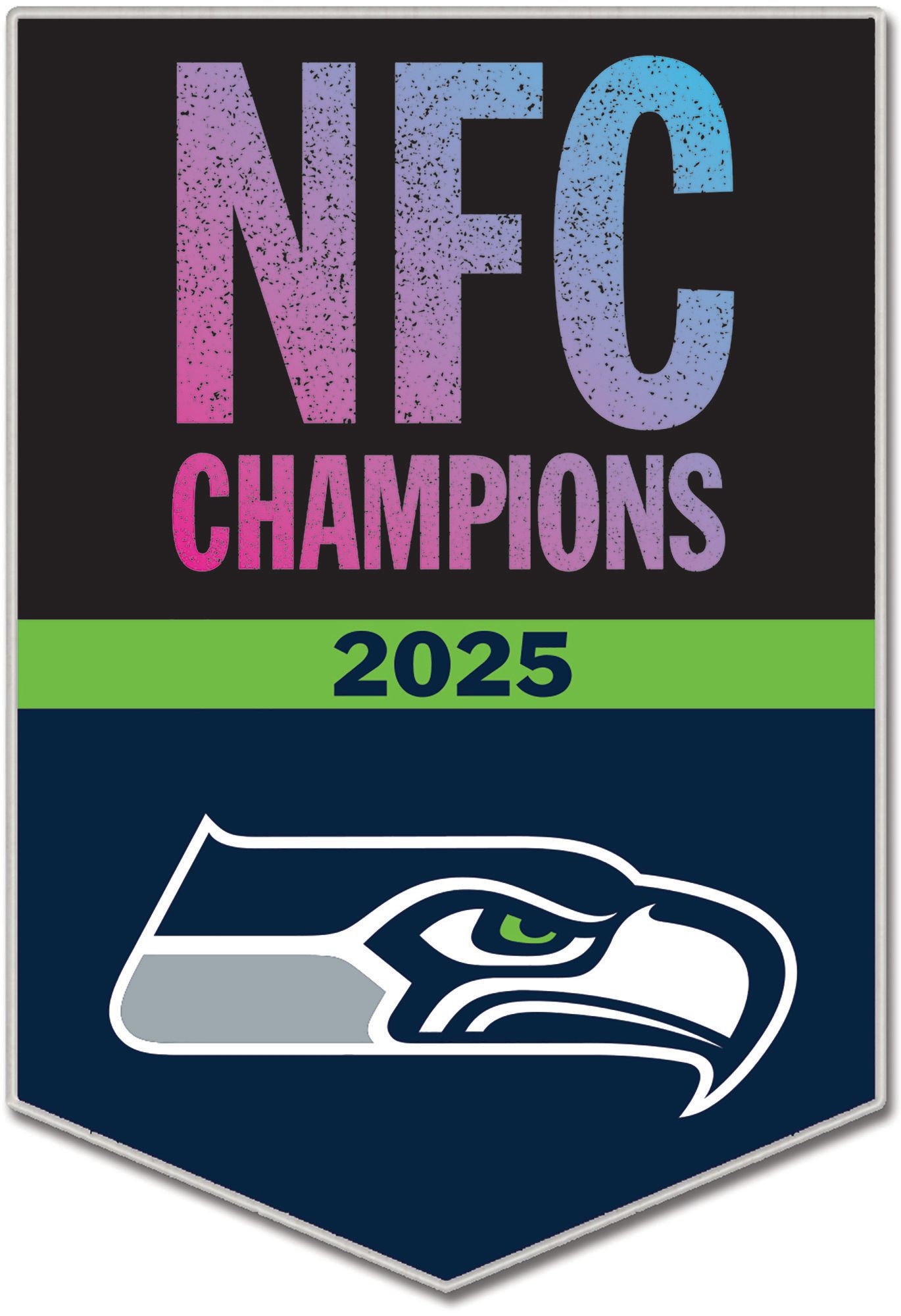 WinCraft 2025-26 NFC Champions Seattle Seahawks Collector's Pin