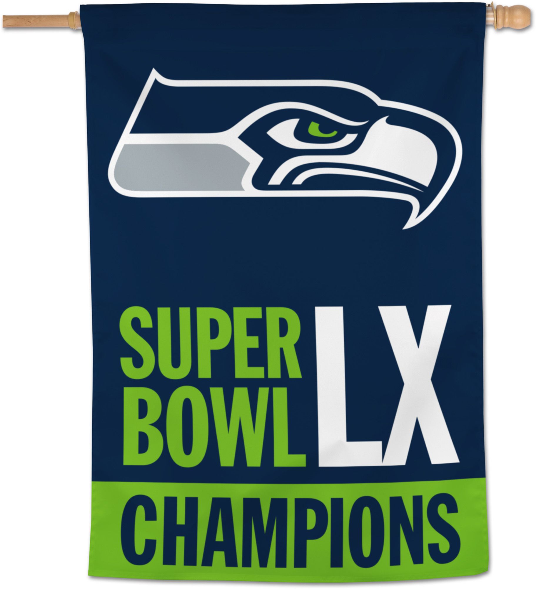 WinCraft 2025-26 Super Bowl LX Champions Seattle Seahawks Team Banner