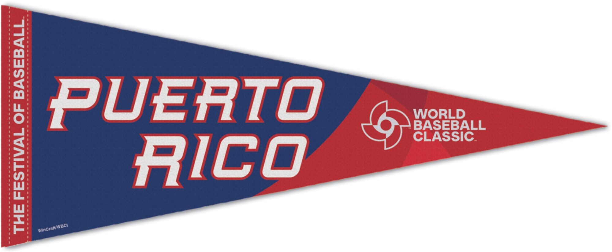 WinCraft World Baseball Classic 2026 Puerto Rico Pennant