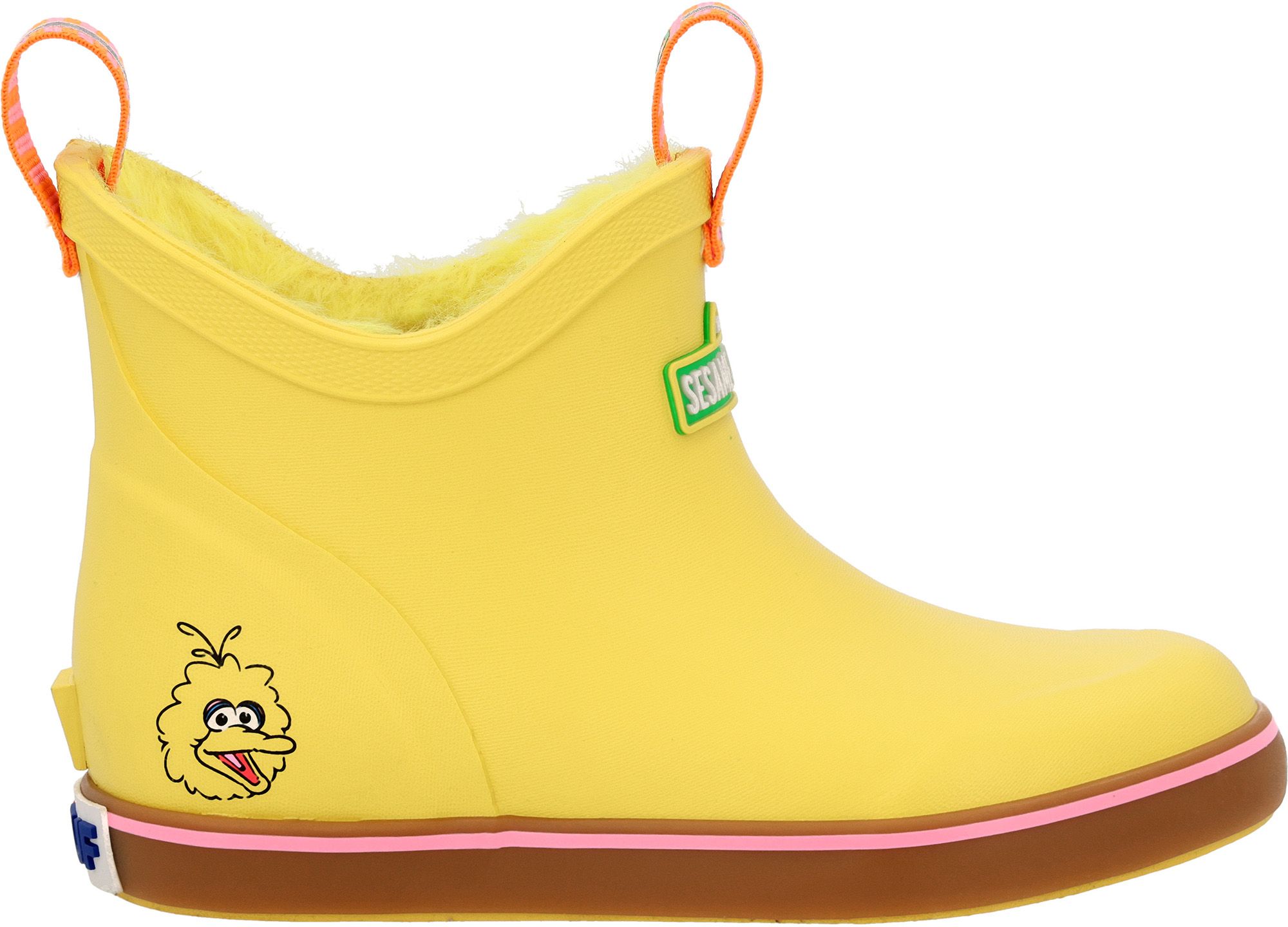 XtraTuf Kids Sesame Street Big Bird Ankle Deck Boots
