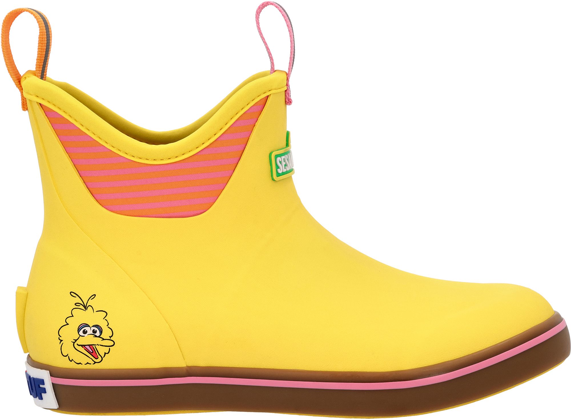 XtraTuf Womens Sesame Street Big Bird Ankle Deck Boots