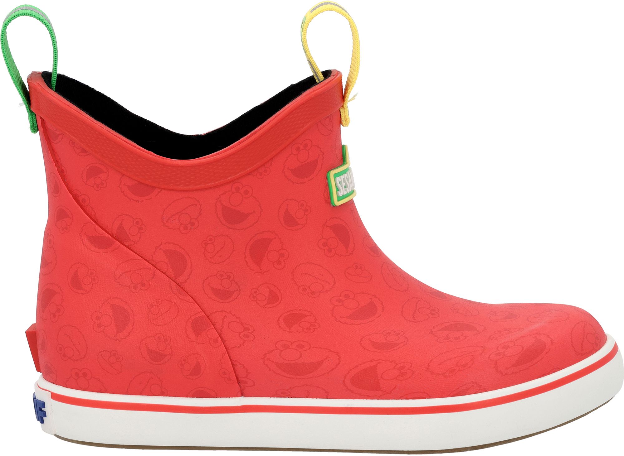 XtraTuf Kids Sesame Street Elmo Ankle Deck Boots