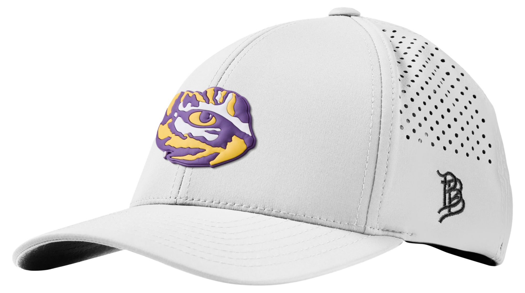 Branded Bills Adult LSU Tigers White Five Panel Rope Adjustable Snapback Hat