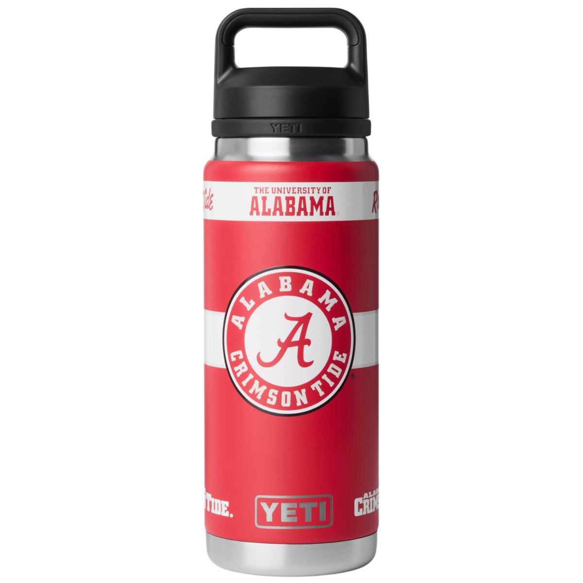 YETI Alabama Crimson Tide Fandom 26 oz. Rambler Bottle with Chug Cap