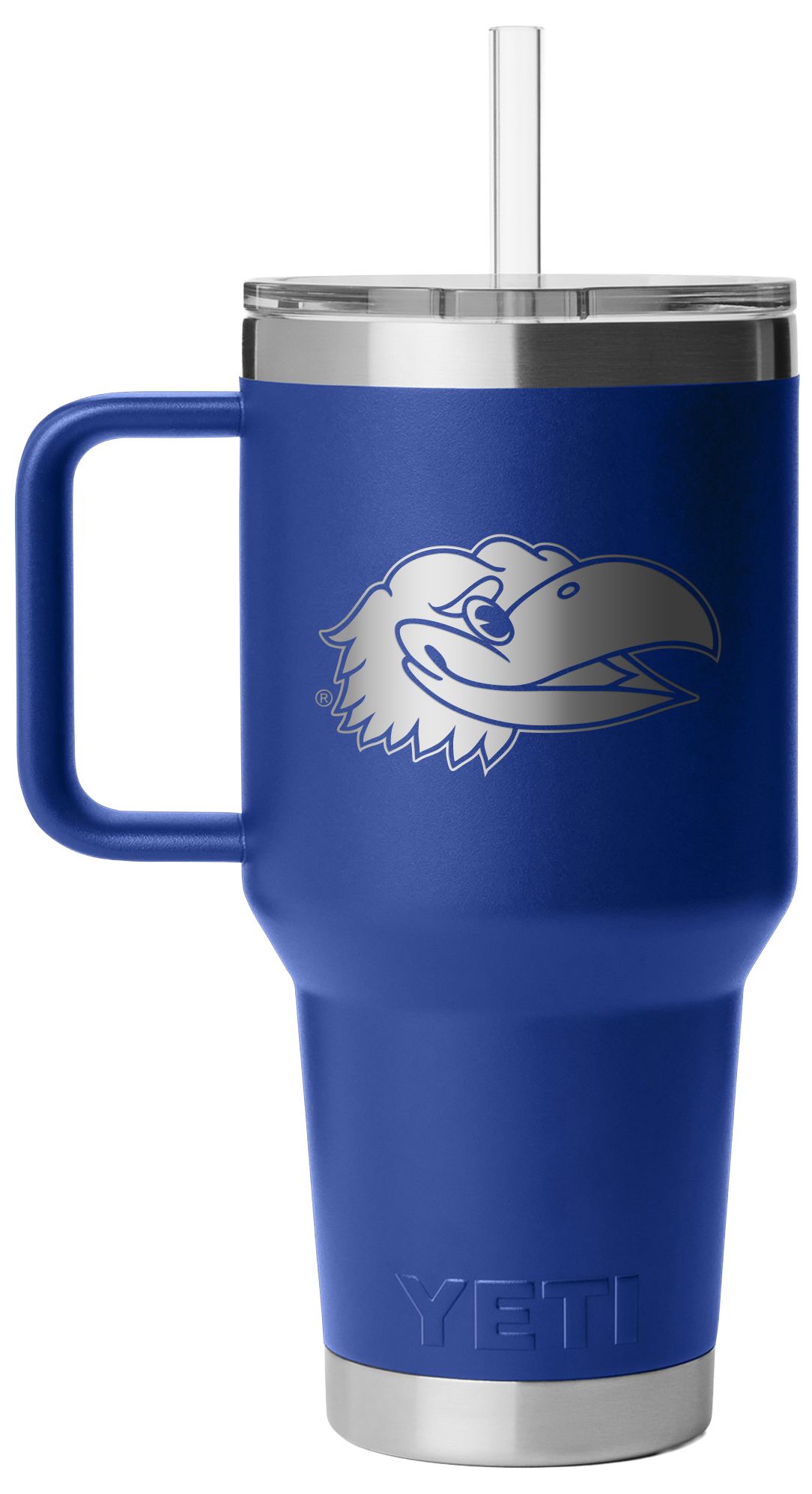 YETI Kansas Jayhawks 35 oz. Rambler Mug with Straw Lid